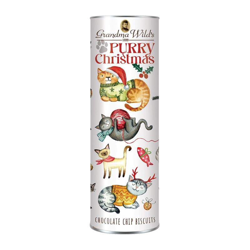 Purry Christmas – Cylinderburk med chokladkakor