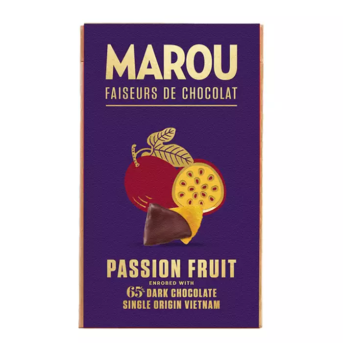 Bild på Chokladdoppad passionsfrukt – 65% mörk choklad