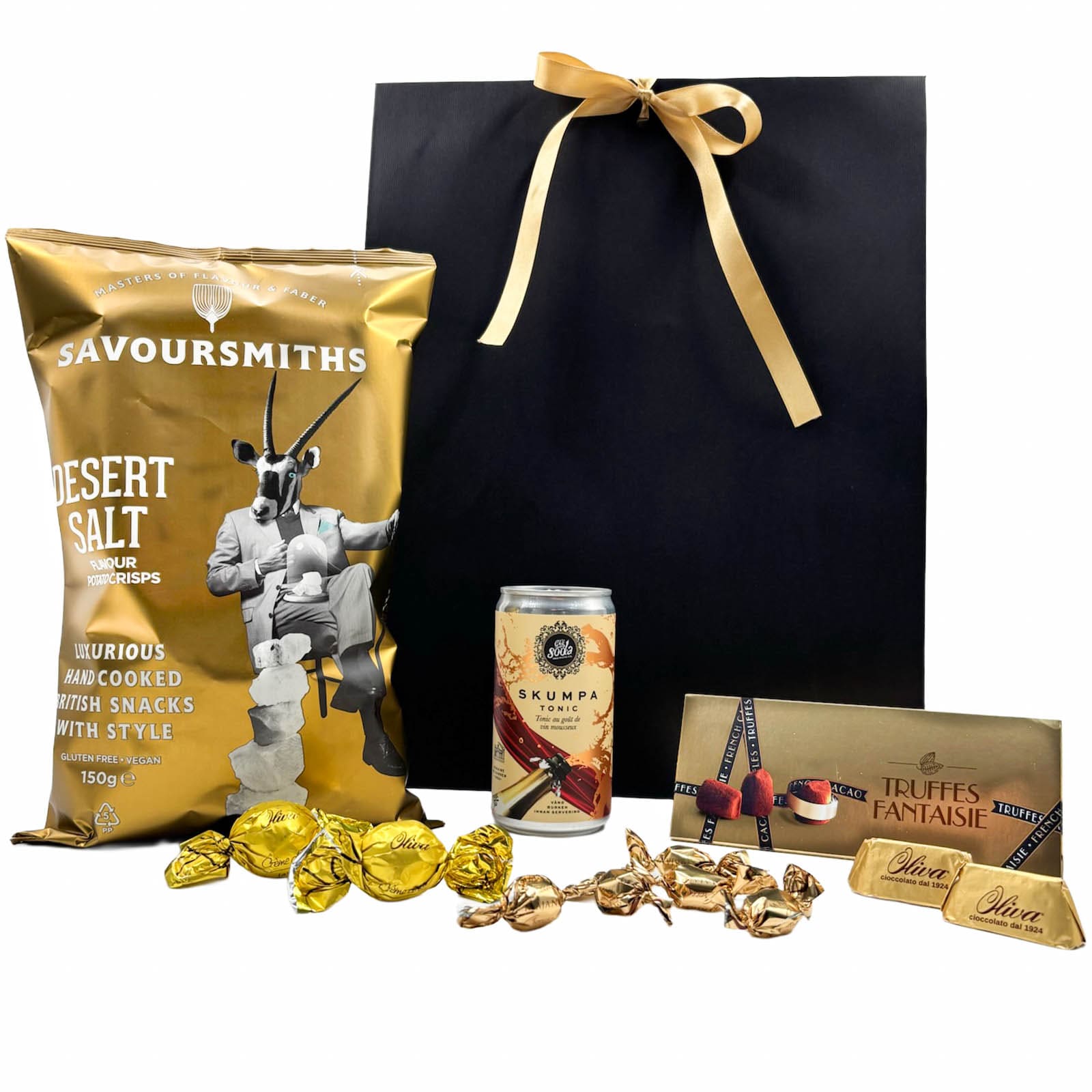 Guldpaket – Presentpåse maffig