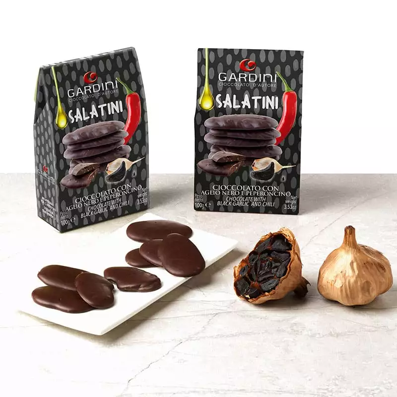 Choklad med svart vitlök