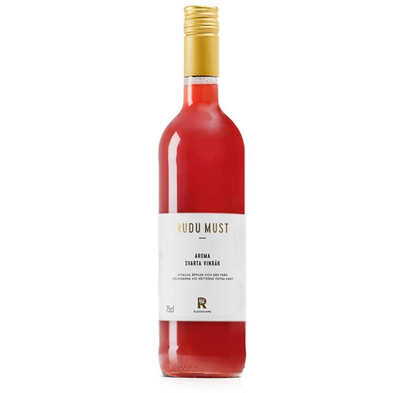 Bild på Rudu Äpplemust Aroma svarta vinbär – 75cl