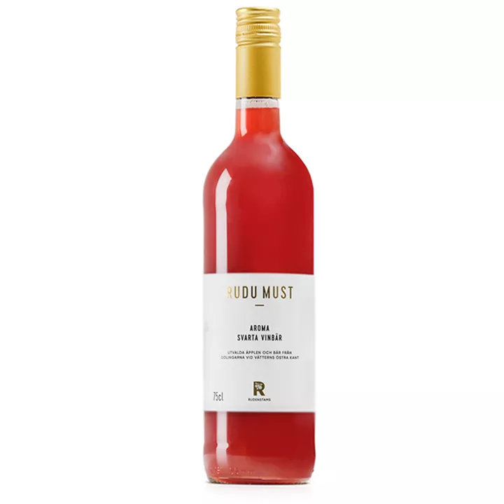 Bild på Rudu Äpplemust Aroma svarta vinbär – 75cl