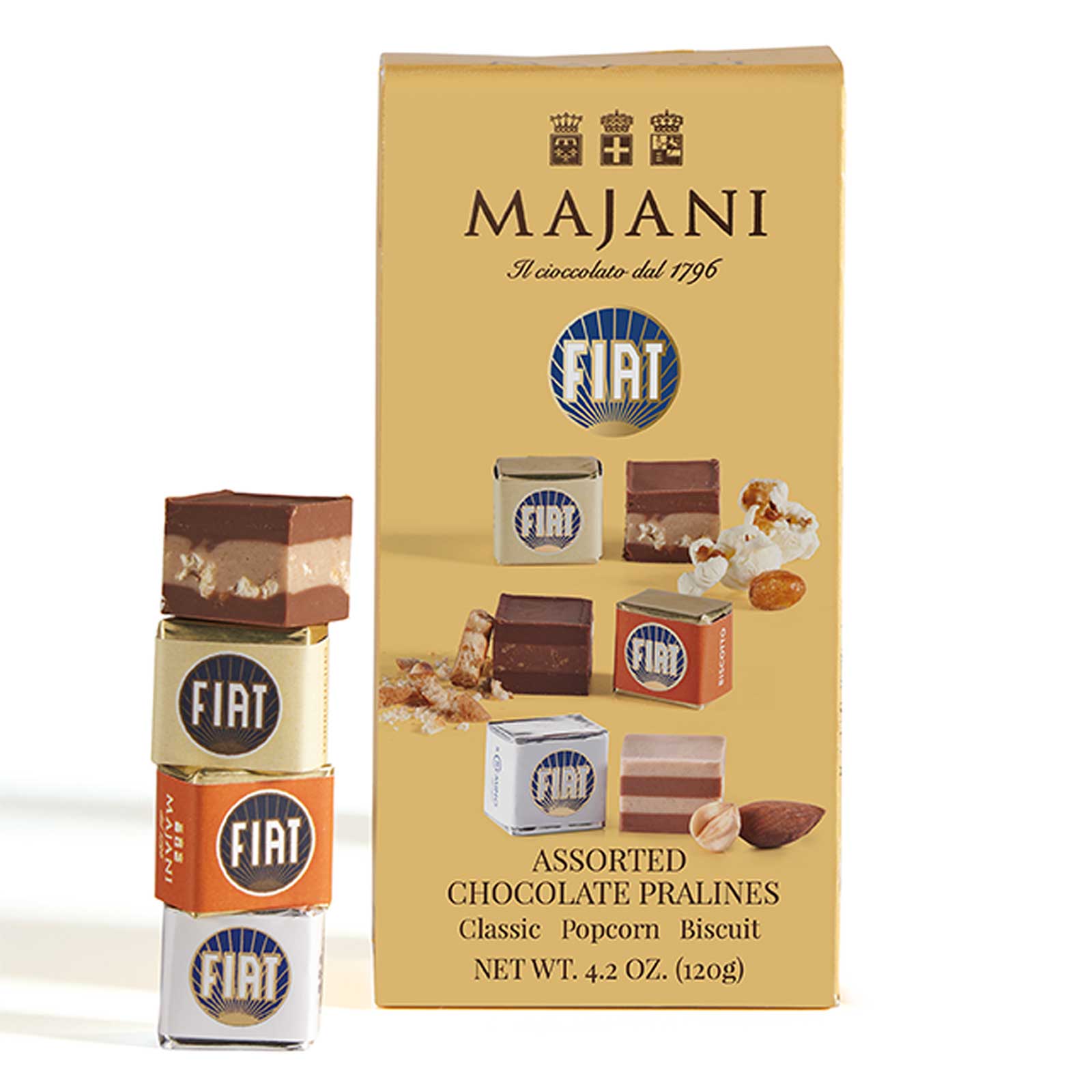 Presentask Fiat cremino - biscotti/popcorn/klassisk