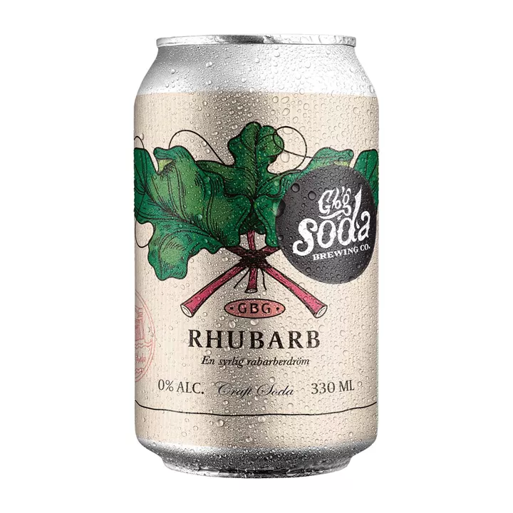 Bild på Soda med rabarber – 33cl