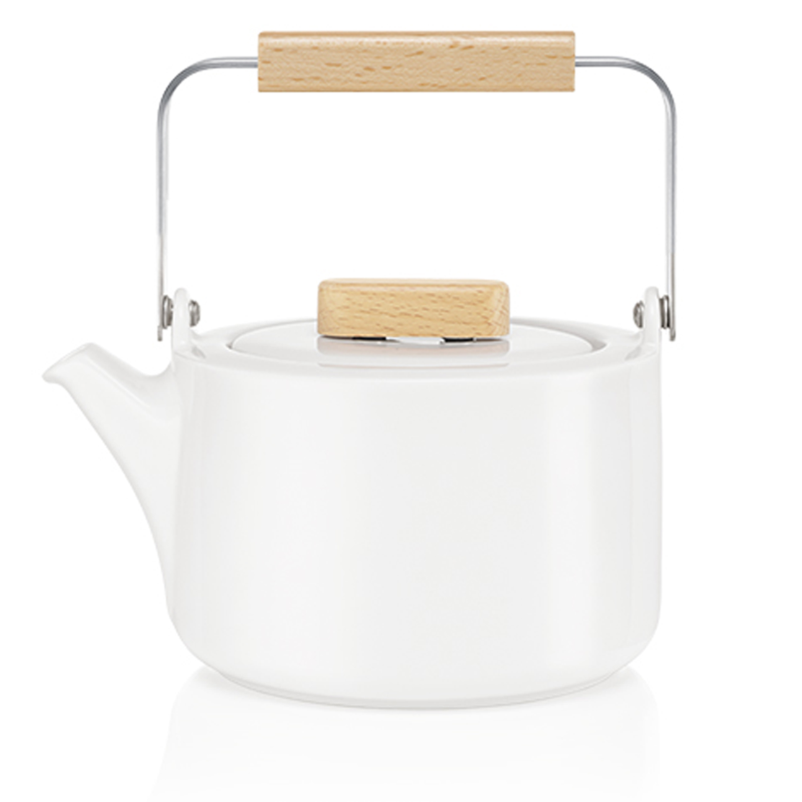 Vit tekanna med tesil – T.Totem