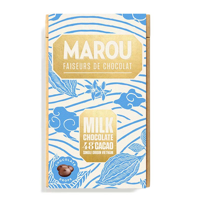 48% mörka mjölkchokladdroppar i presentask – 160g
