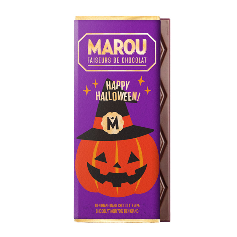 Bild på Happy Halloween 70% mörk choklad – 24g 