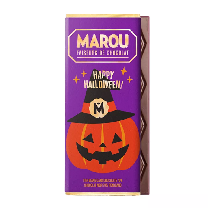 Bild på Happy Halloween 70% mörk choklad – 24g