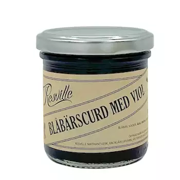 Blåbärscurd med viol – 200g