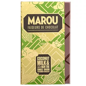 Mörk mjölkchoklad med kokosmjölk 55%