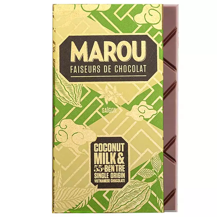 Bild på 55% mörk mjölkchoklad med kokosmjölk – 80g