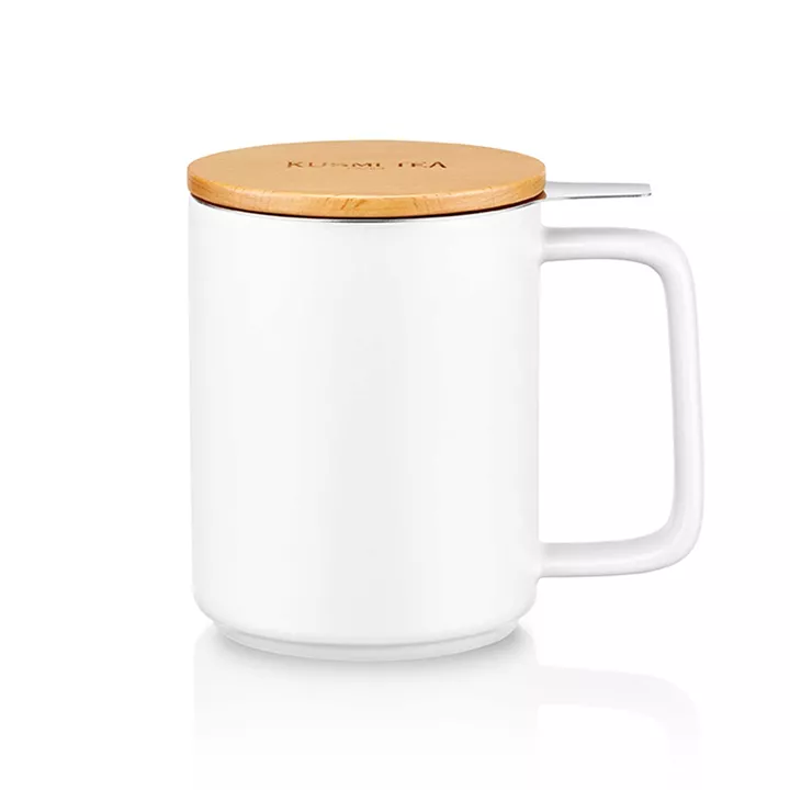 Bild på Vit temugg med filter