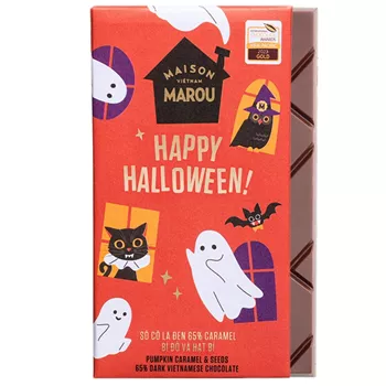 65% mörk choklad med kola & karamelliserade pumpafrön - 80g