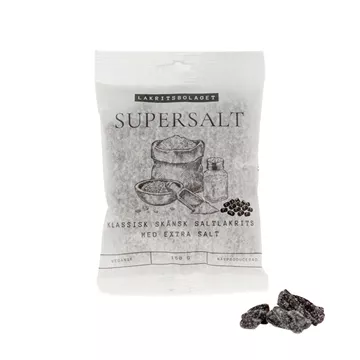 Supersalt lakrits – 150g