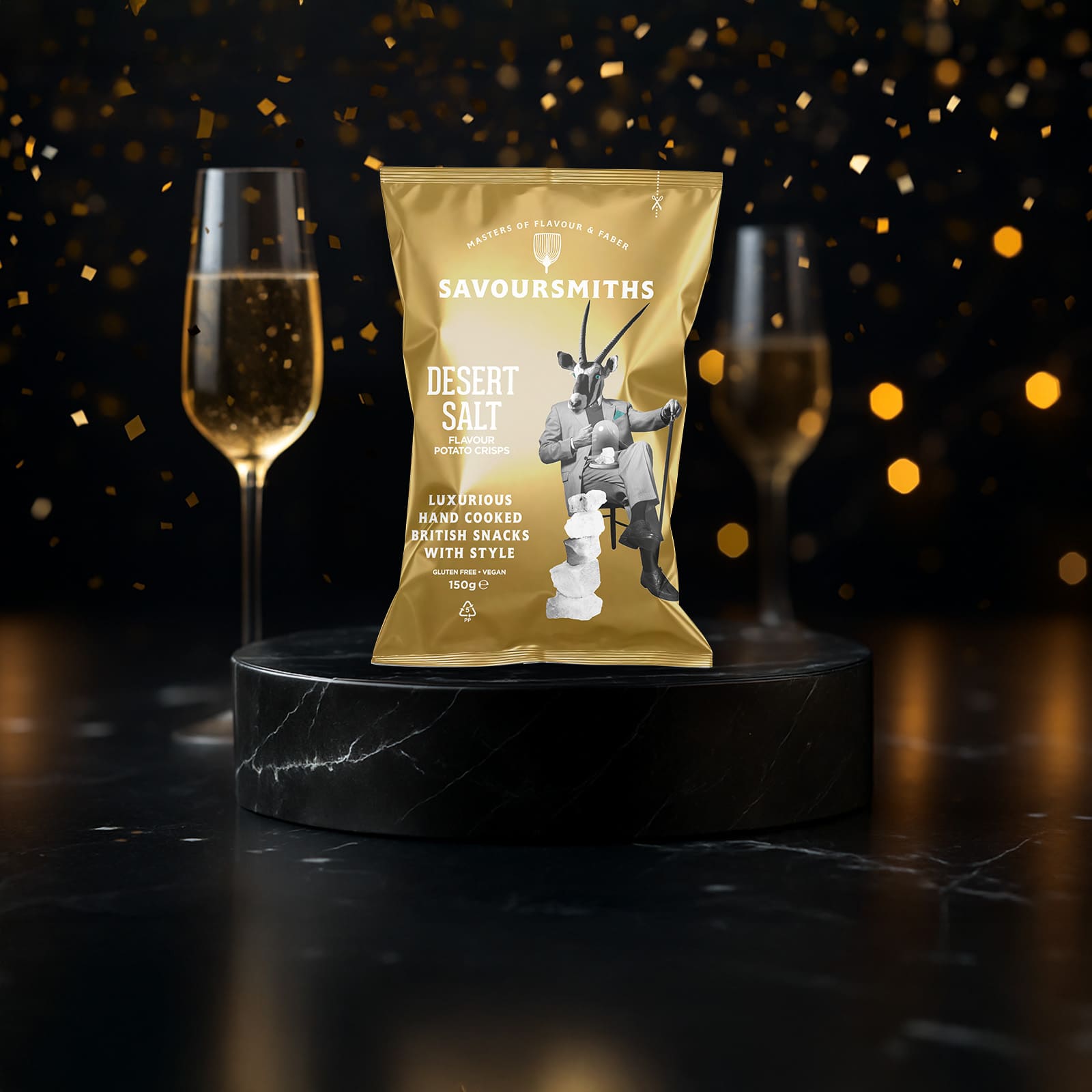 Guldiga förpackningar