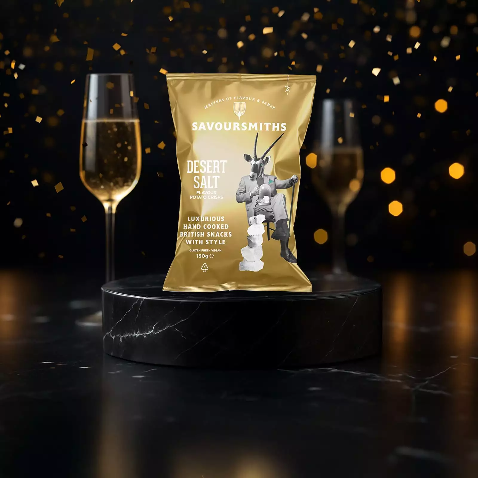 Guldiga förpackningar