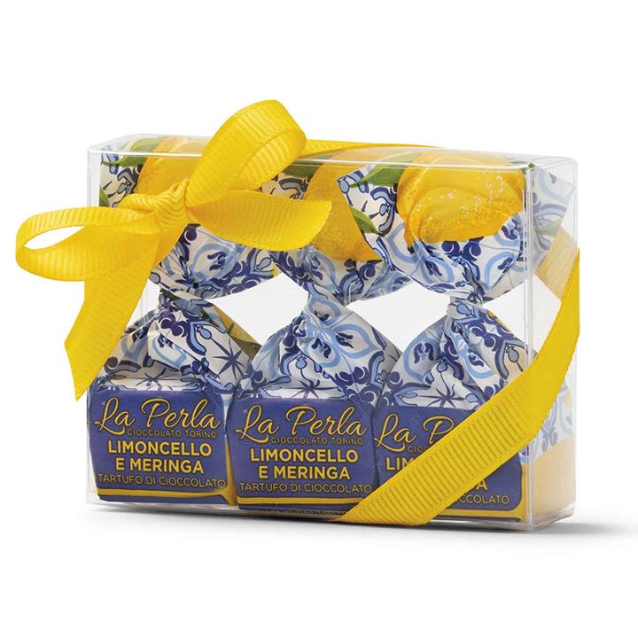 Bild på Presentask chokladtryfflar - limoncello & maräng