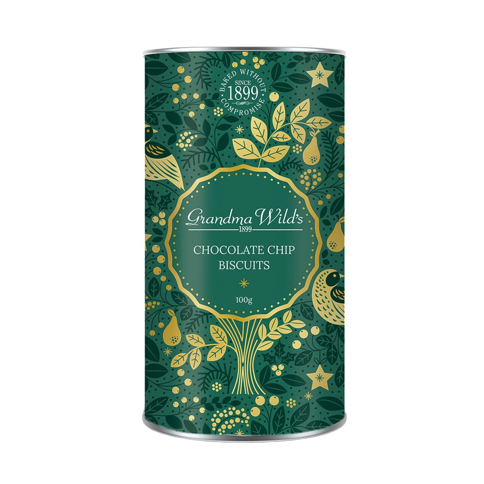 Kakor med chocolate chip i jultub – 100g