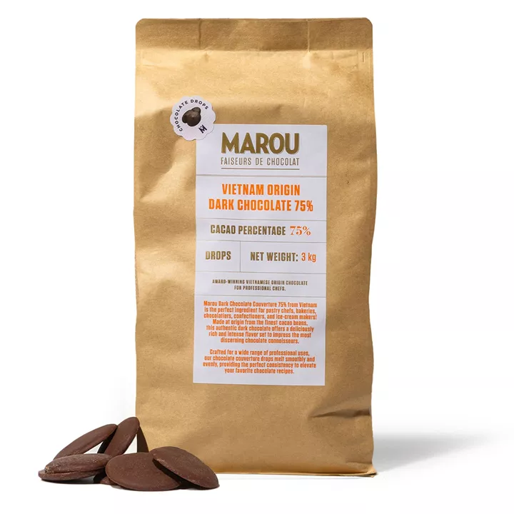 Bild på 75% mörk choklad couvertyr – 3kg
