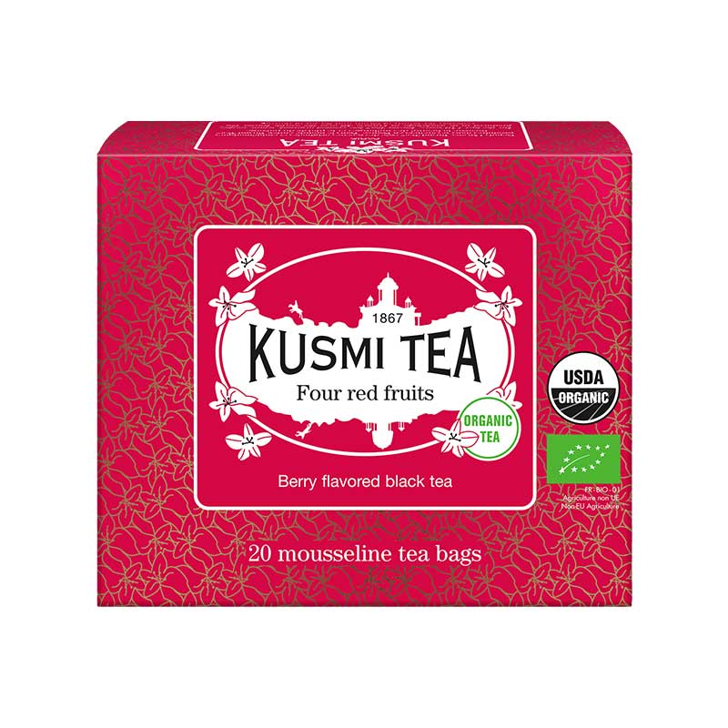 Four red fruits 20p tepåsar – svart te