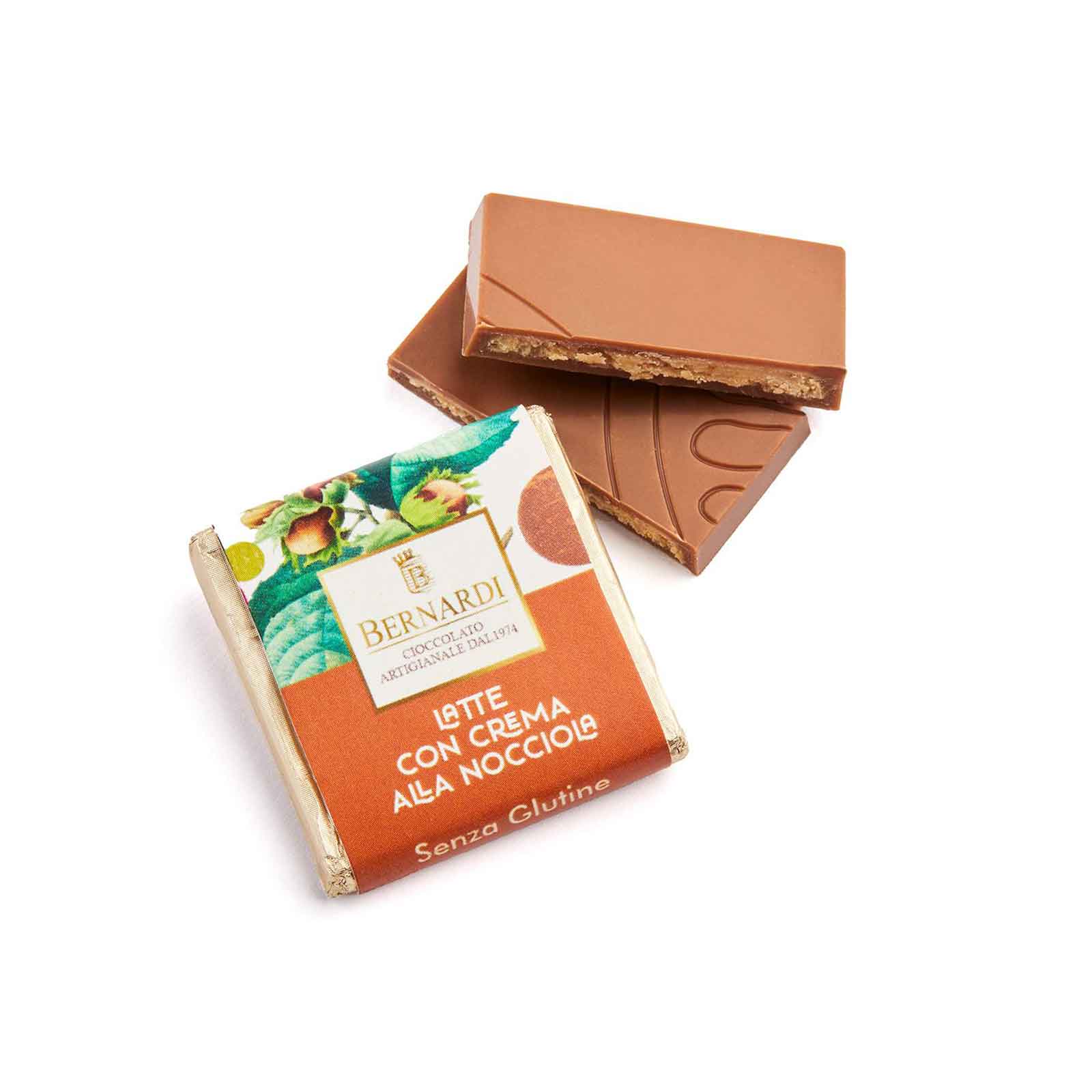 Mjölkchokladnap med hasselnötsfyllning