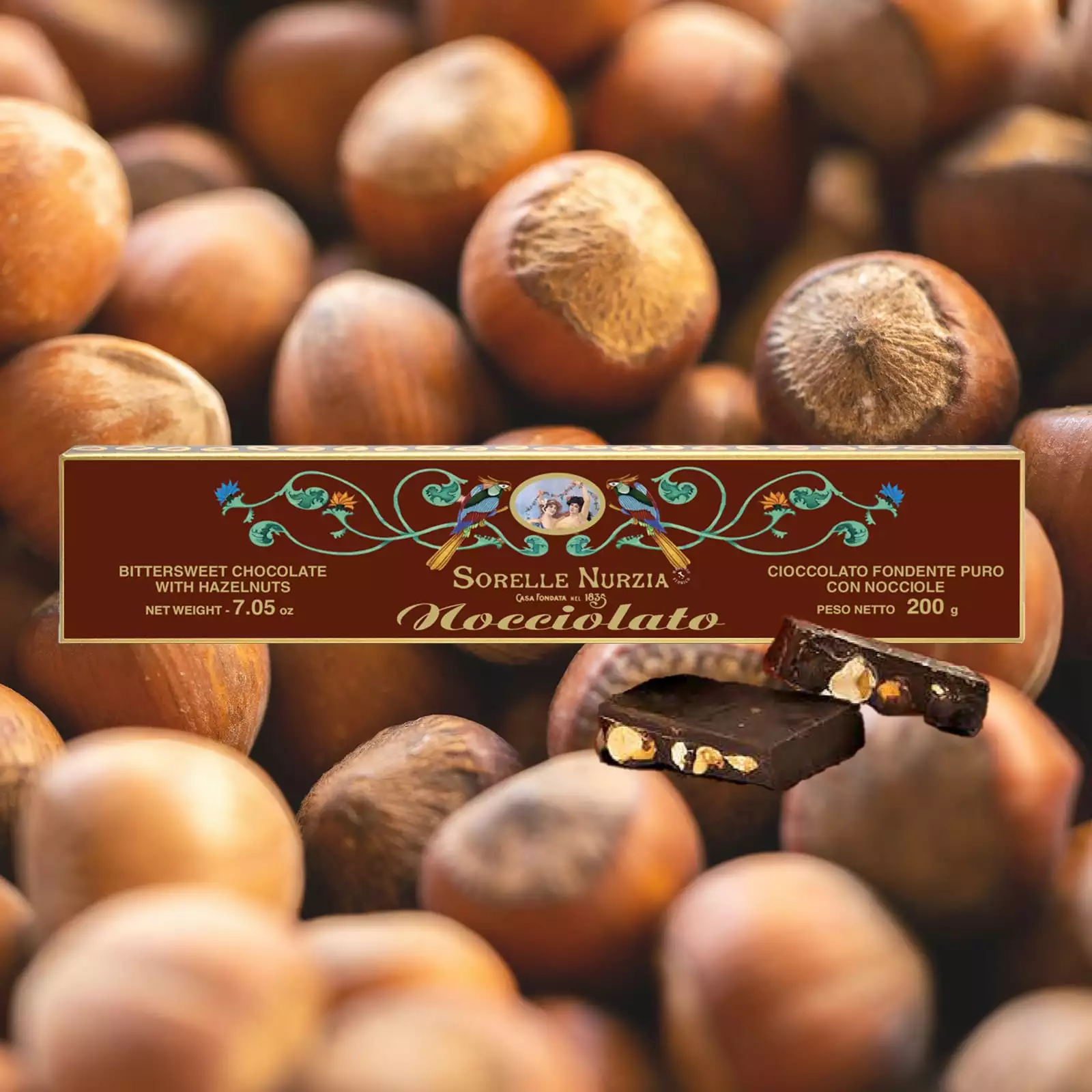 Mörk hasselnötschoklad