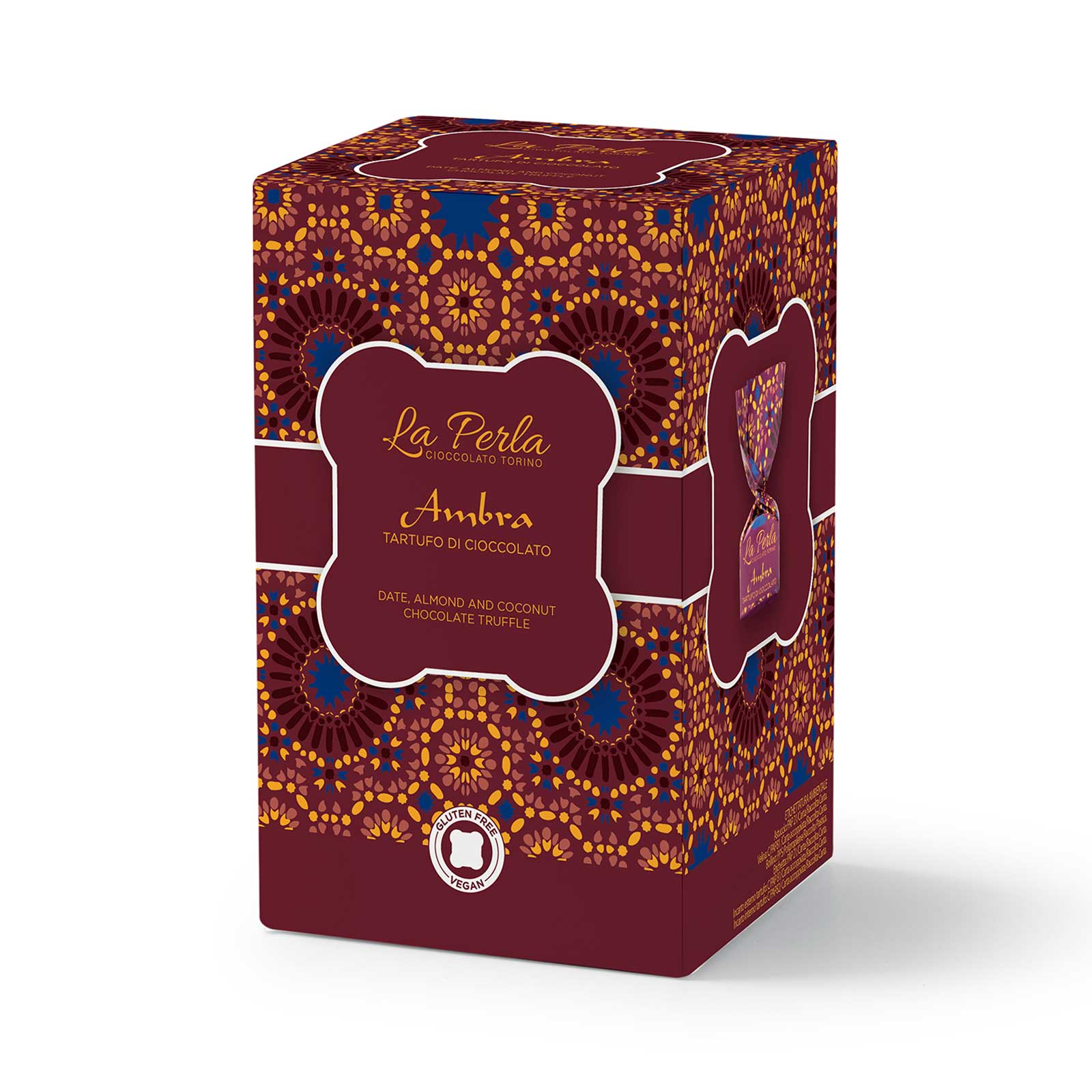 Presentask chokladtryfflar - dadlar, mandel & kokos