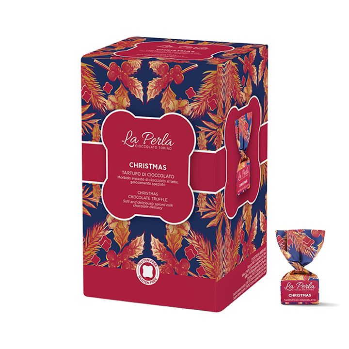 Bild på Presentask med chokladtryfflar – Christmas