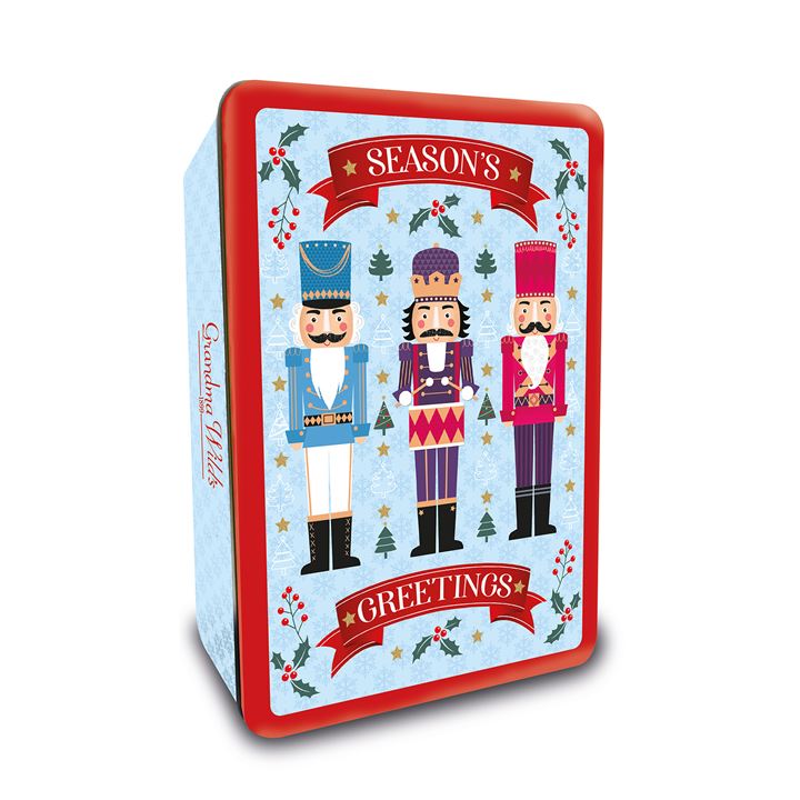 Bild på Nötknäpparpresentburk med blandade kakor