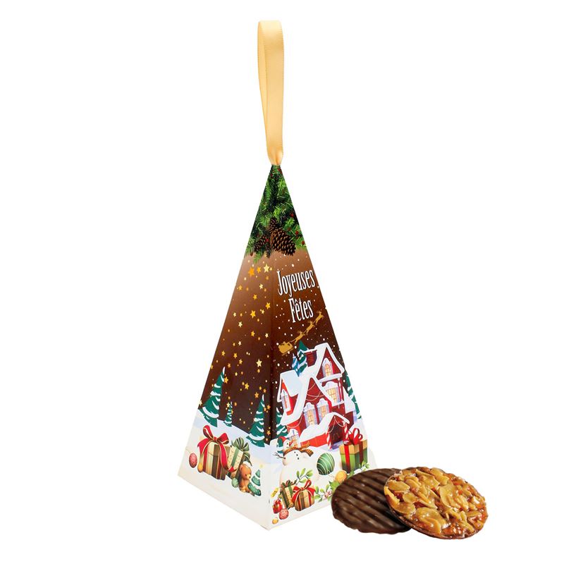 Julgranshänge - Florentinkakor med mörk choklad