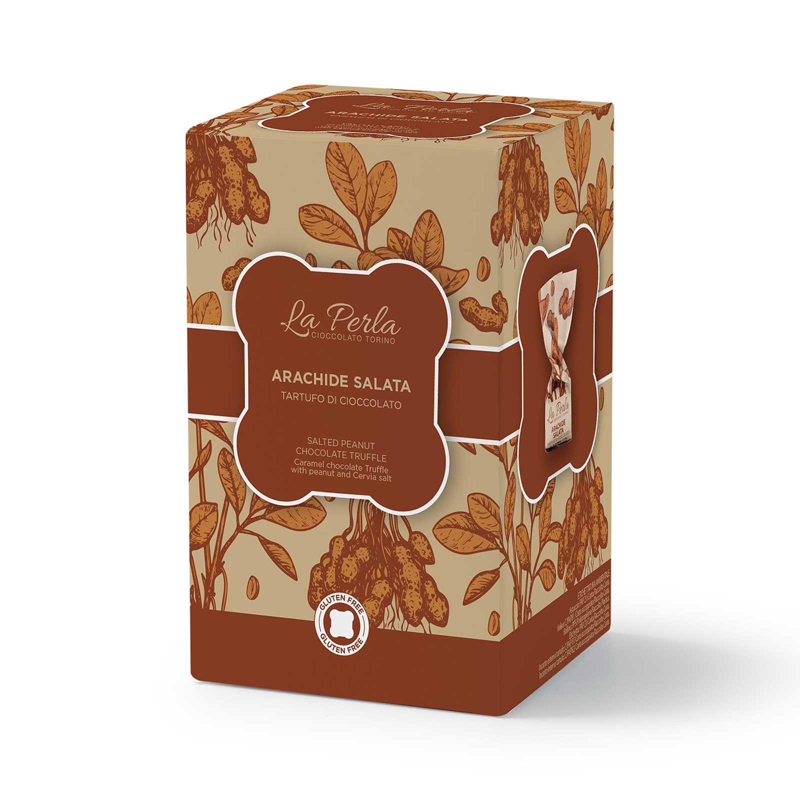 Presentask chokladtryfflar - Jordnöt, havssalt & kola