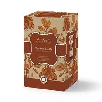 Presentask chokladtryfflar - Jordnöt, havssalt & kola