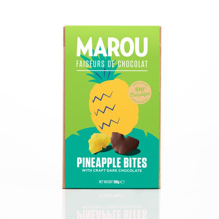 Bild på Chokladdoppad ananas – mörk choklad 65%