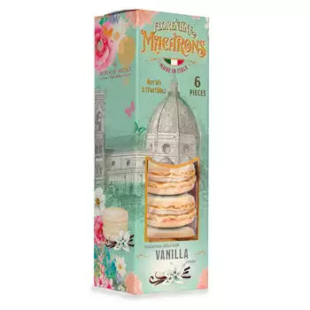 Italienska macarons med vanilj