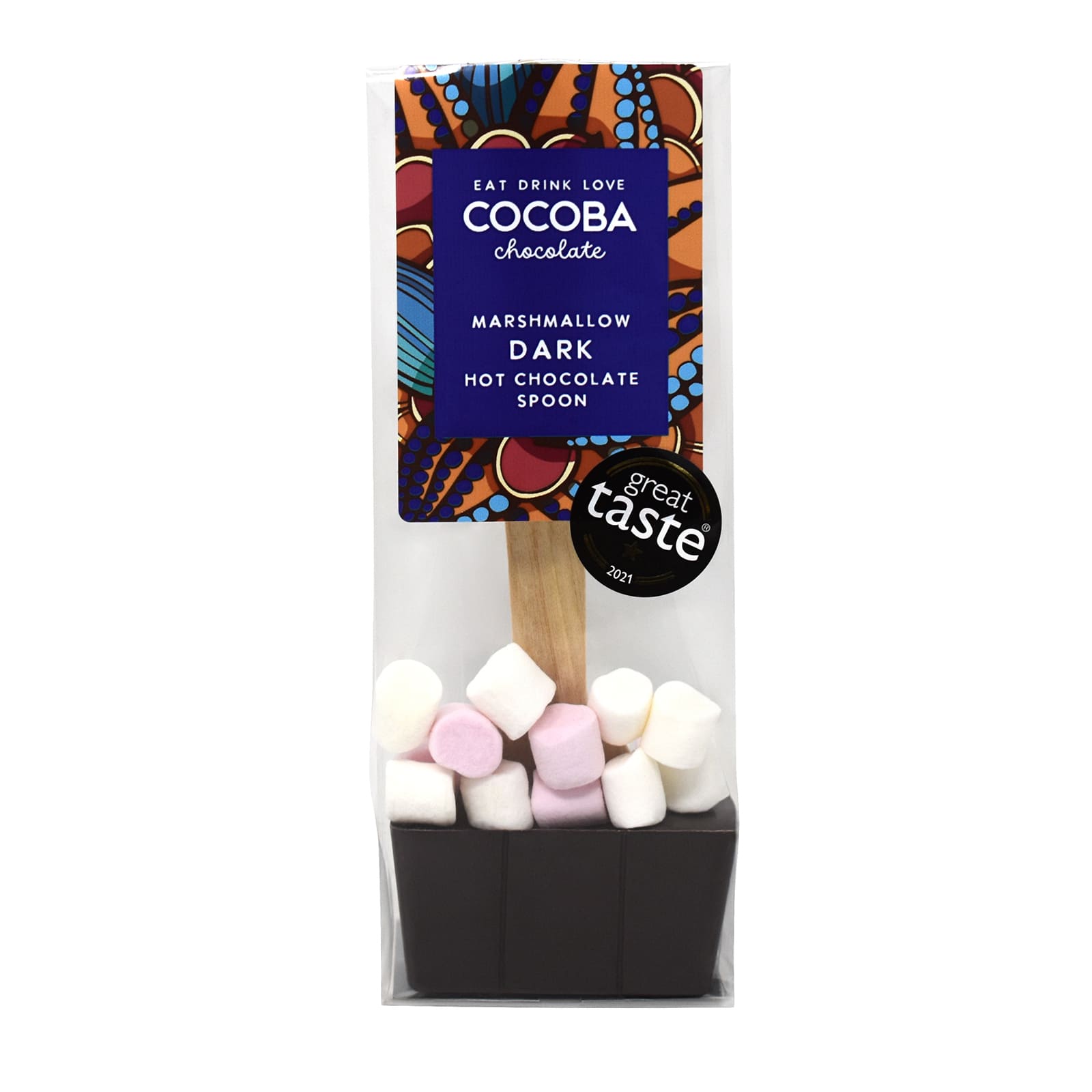 Mörk chokladsked för varm choklad