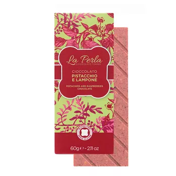 Vit choklad med pistage & hallon