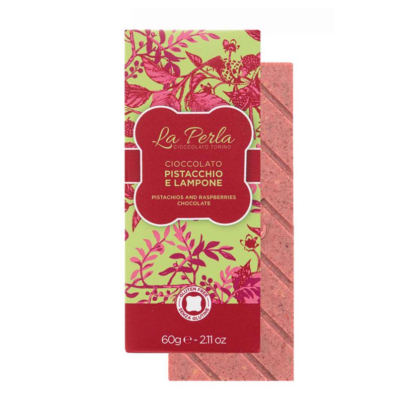 Vit choklad med pistage & hallon