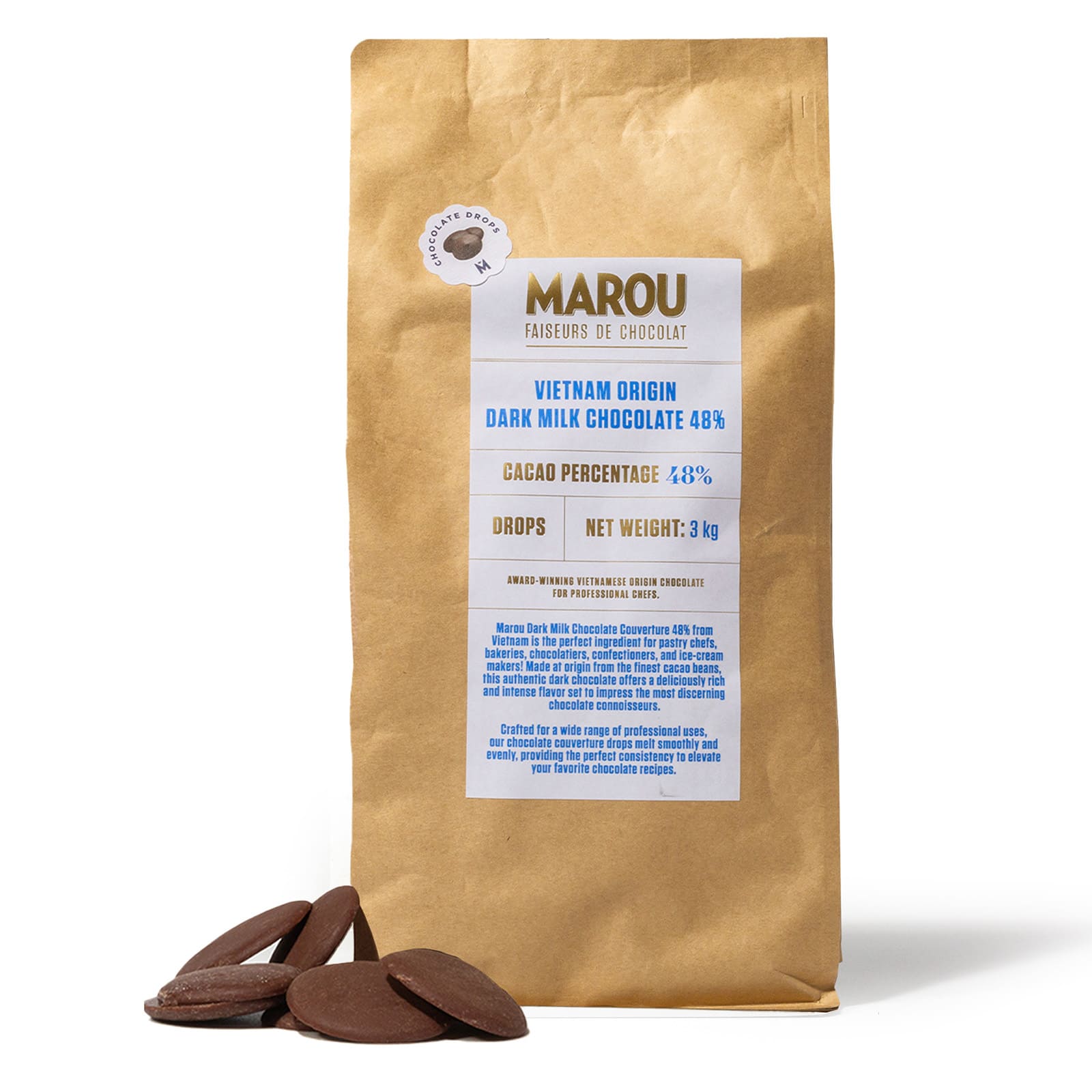 48% mörk mjölkchoklad couvertyr – 3kg