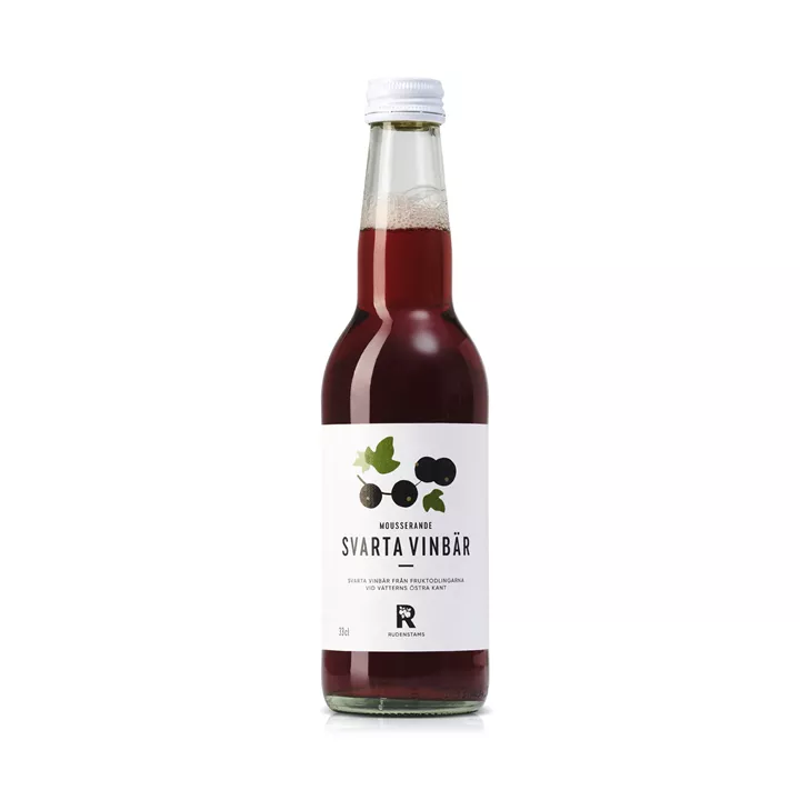 Bild på Mousserande svarta vinbärsdryck – 33cl (20st)