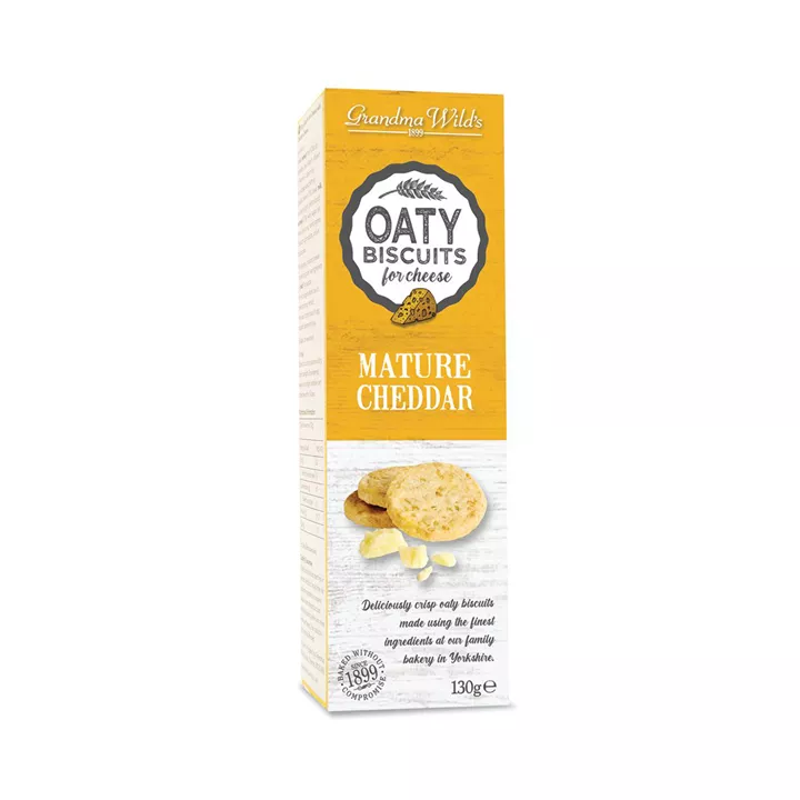 Bild på Havrekex med lagrad cheddar – 130g