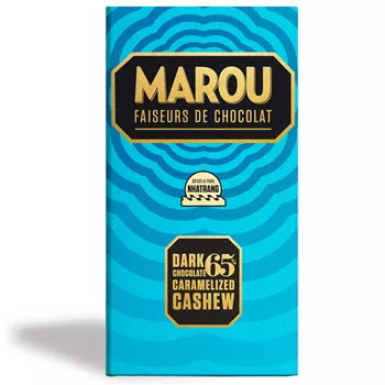 65% mörk choklad med karamelliserad cashewnöt – 80g