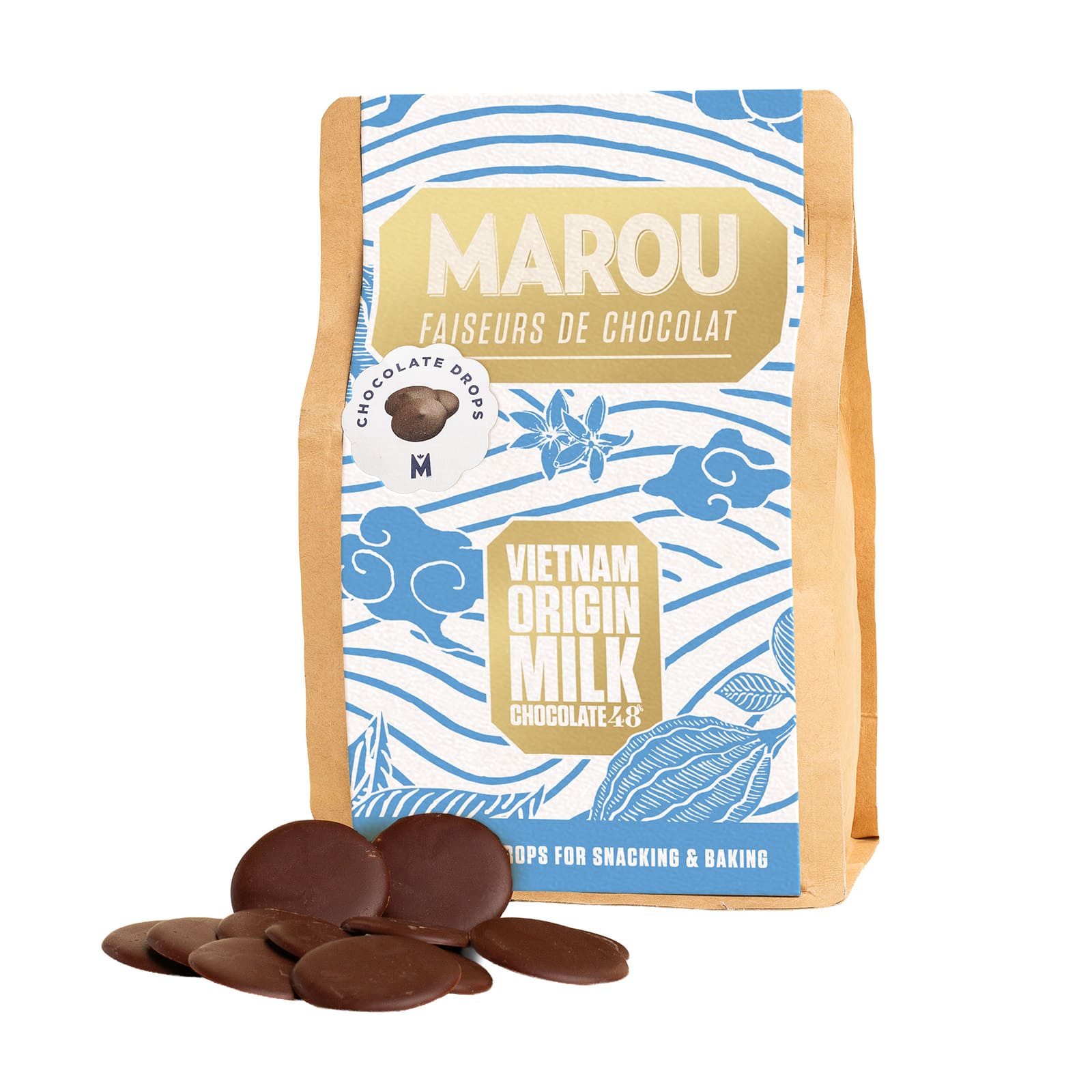 48% mörk mjölkchoklad couvertyr – 250g