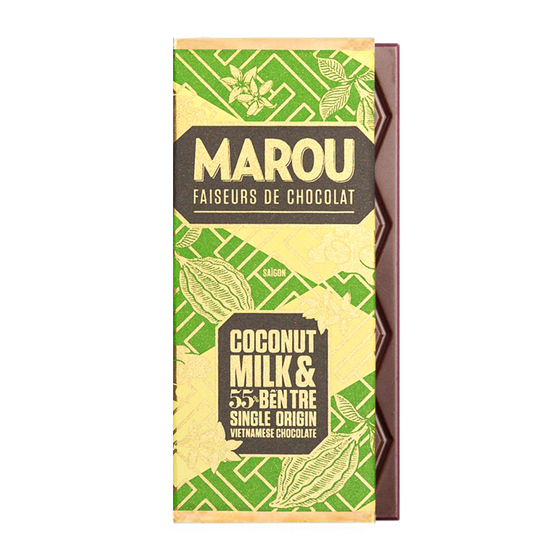 Mörk mjölkchoklad med kokosmjölk 24g - 55%