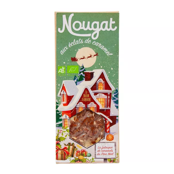 Bild på Ekologisk fransk nougat med kolakrisp & nötter