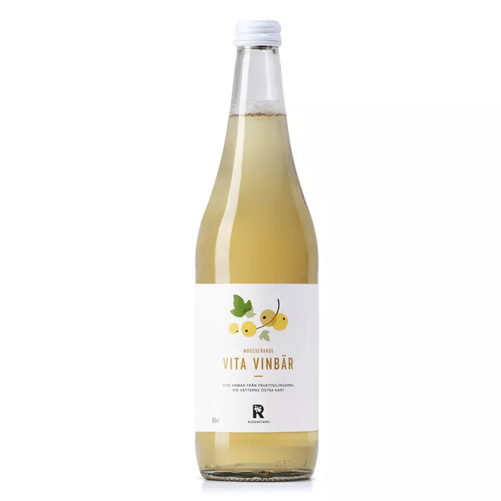 Bild på Mousserande vita vinbärsdryck – 63cl (12st)