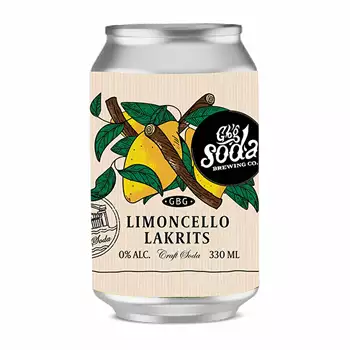 Soda med limoncello & lakrits – 33cl