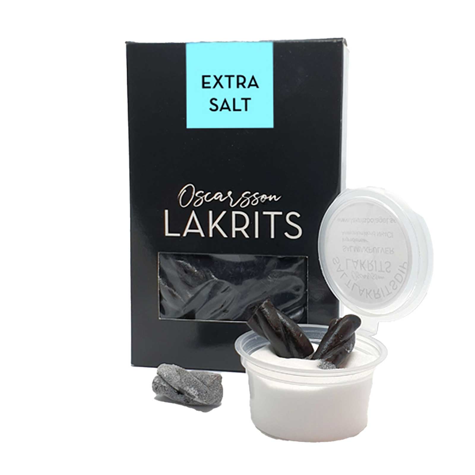Extra salt lakrits med salmiakdipp – 170g