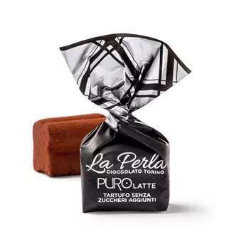 Mjölkchokladtryffel med hasselnötter - sockerfri