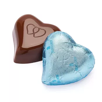 Mörkt chokladhjärta med kokosfyllning 60%