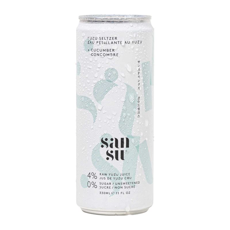 Seltzer med gurka och yuzu (12 st)